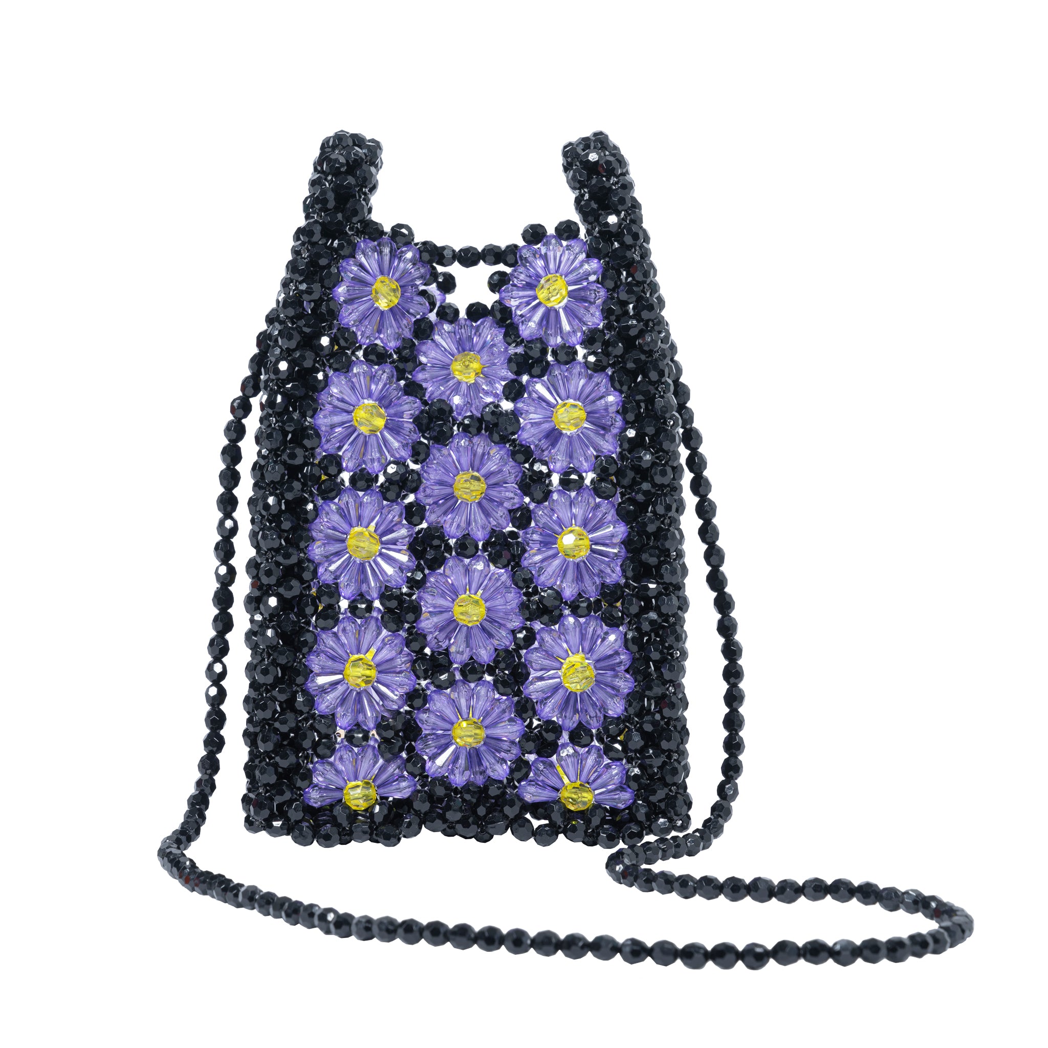 Purple and Black Mini Bag