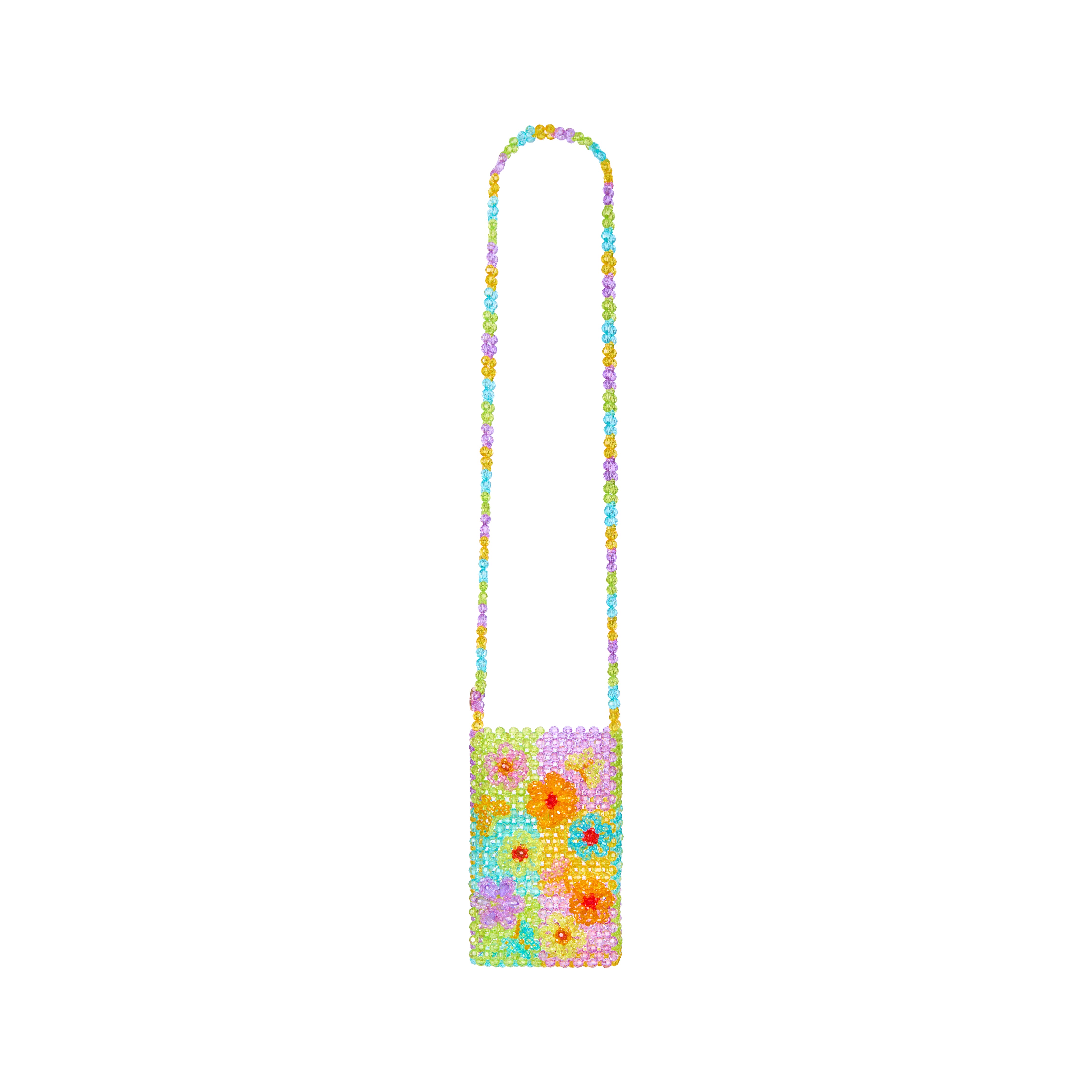 Blooming Butterflies Beaded Crossbody Bag