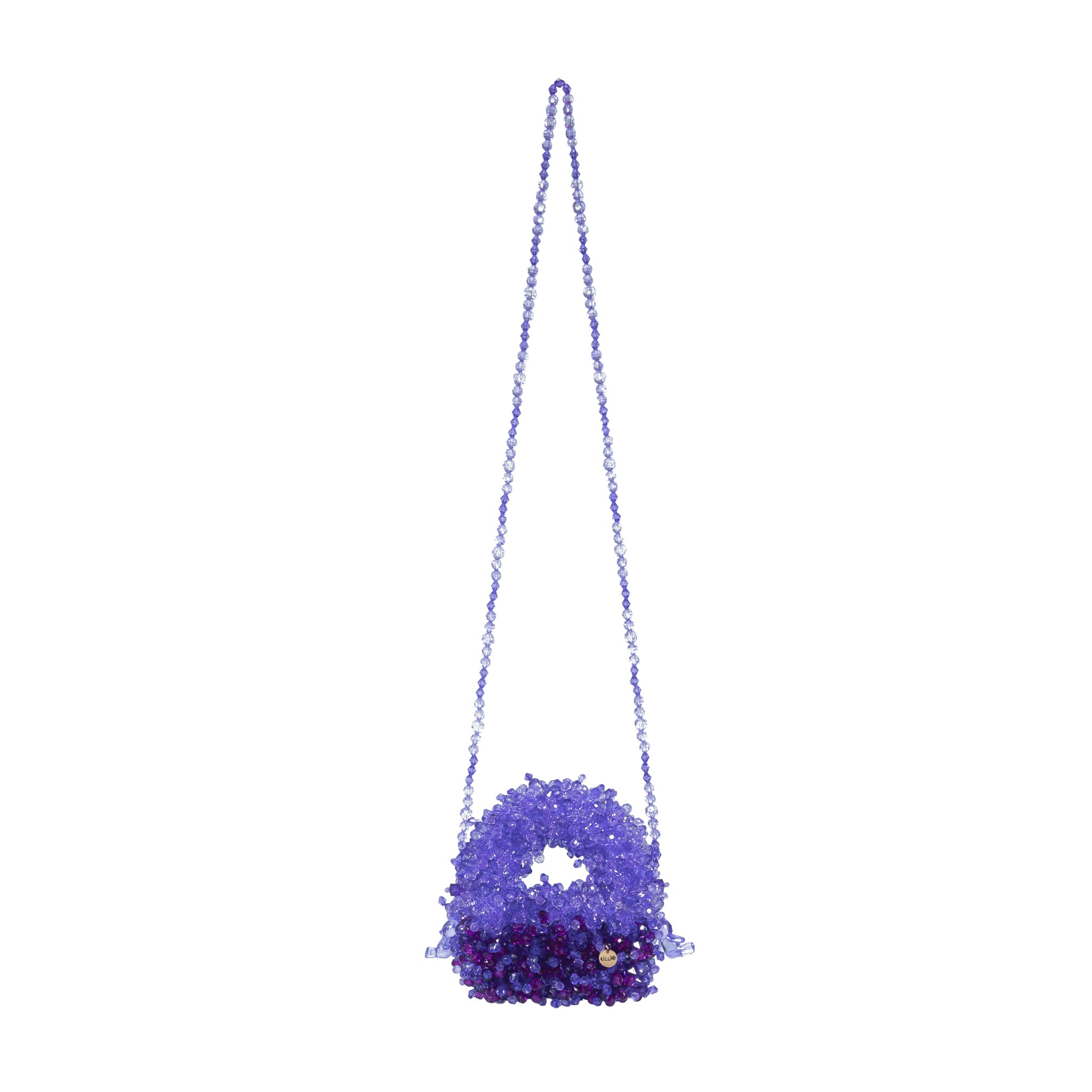 Custom Made Fluffy Beaded Bag with Charms