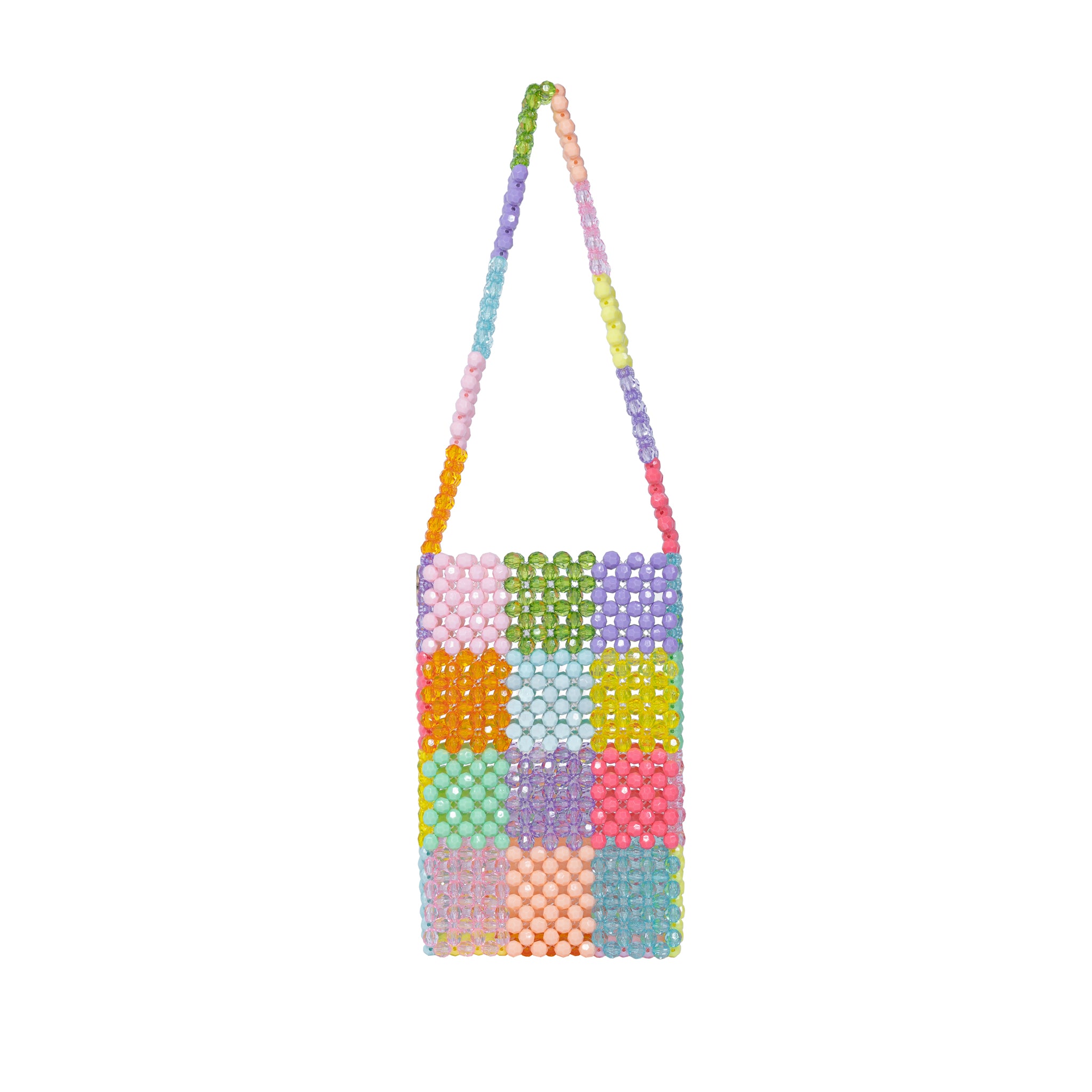 Custom Made Mini Beaded Shoulder Bag with Charms