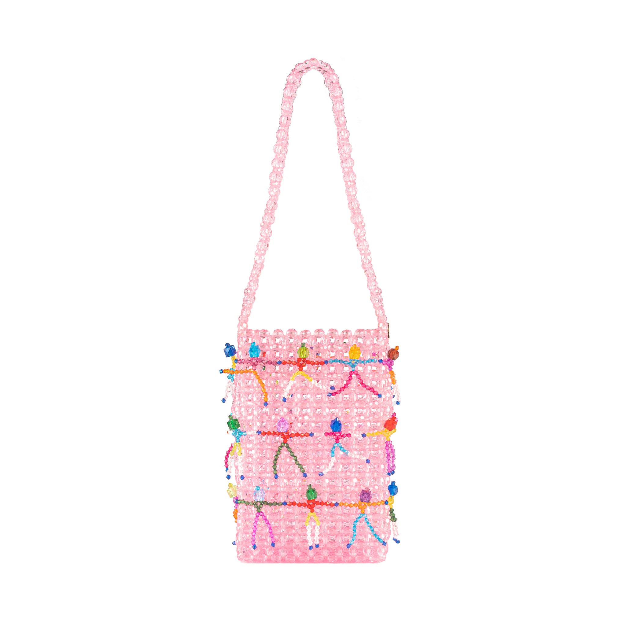 Custom Made Bones & Blooms Beaded Shoulder Bag