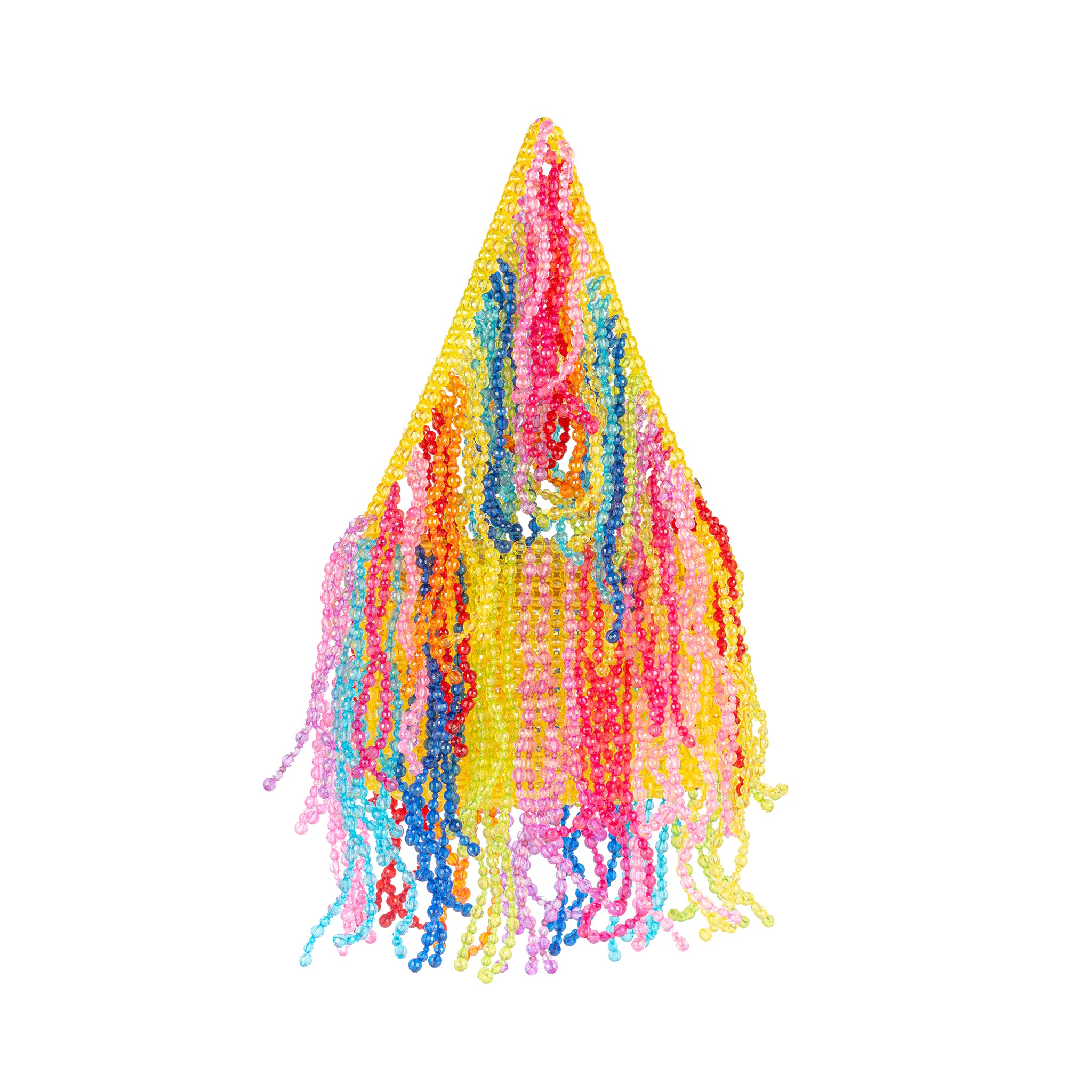 Custom Made Beaded Fringe Mini Bag With Charms