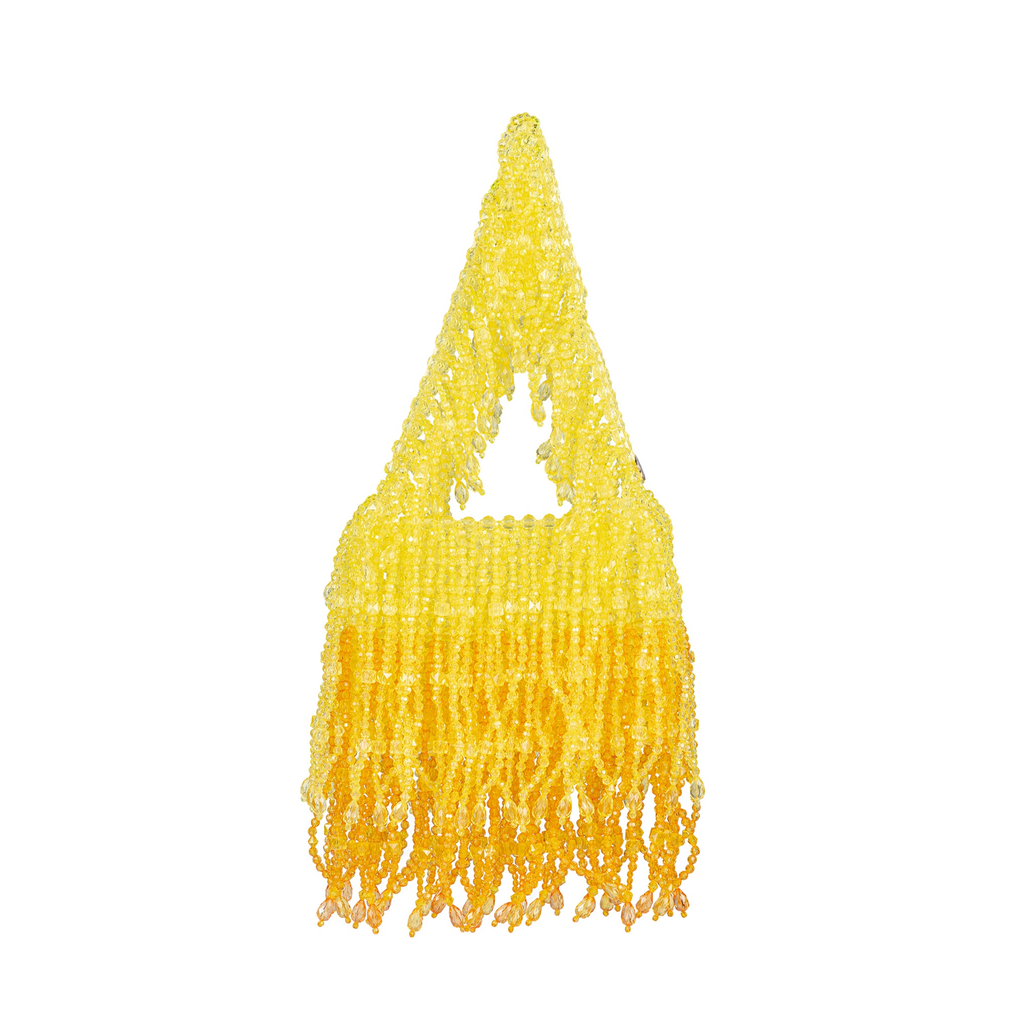 Custom Made Beaded Fringe Mini Bag With Charms