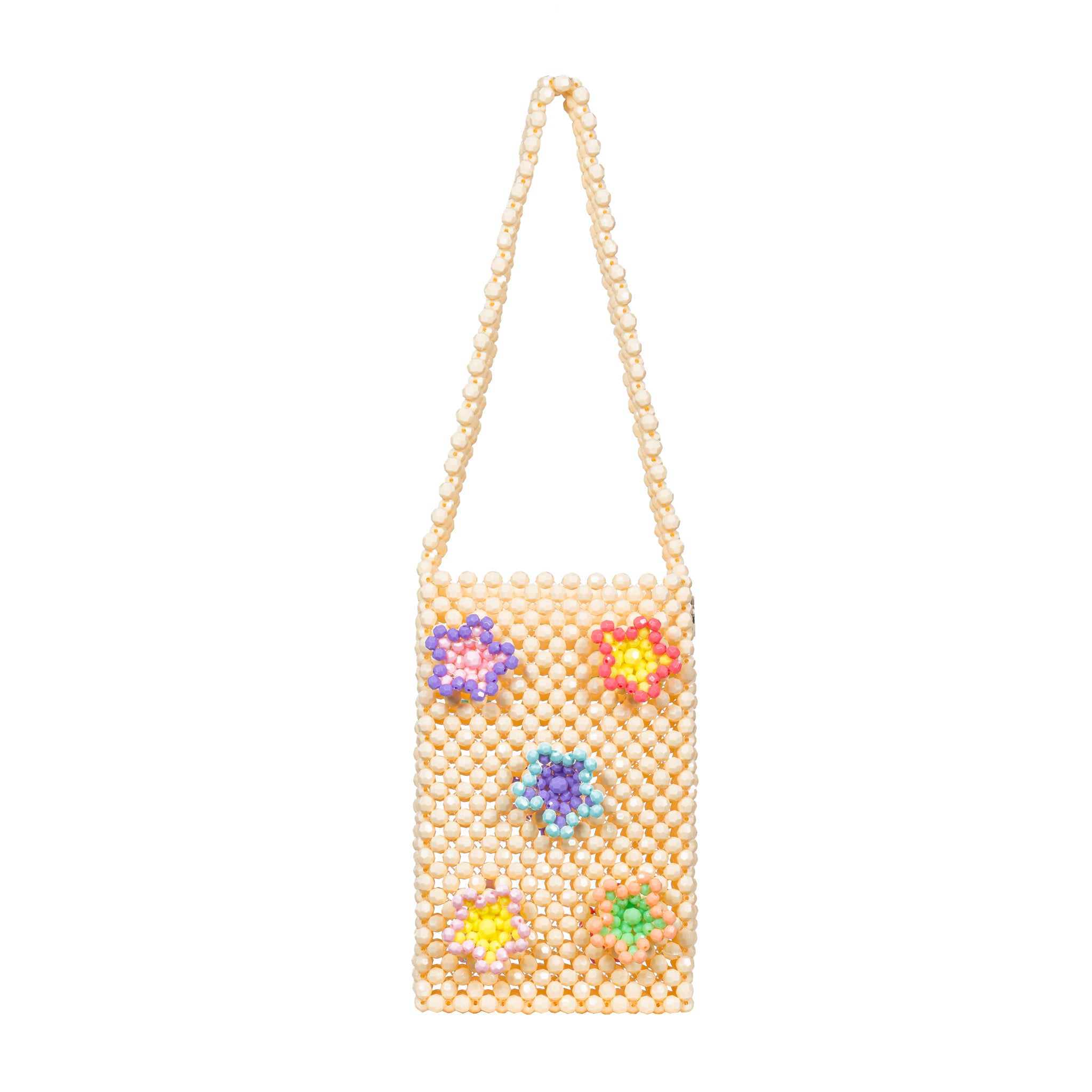 Custom Made Classic Beaded Shoulder Bag with Charms