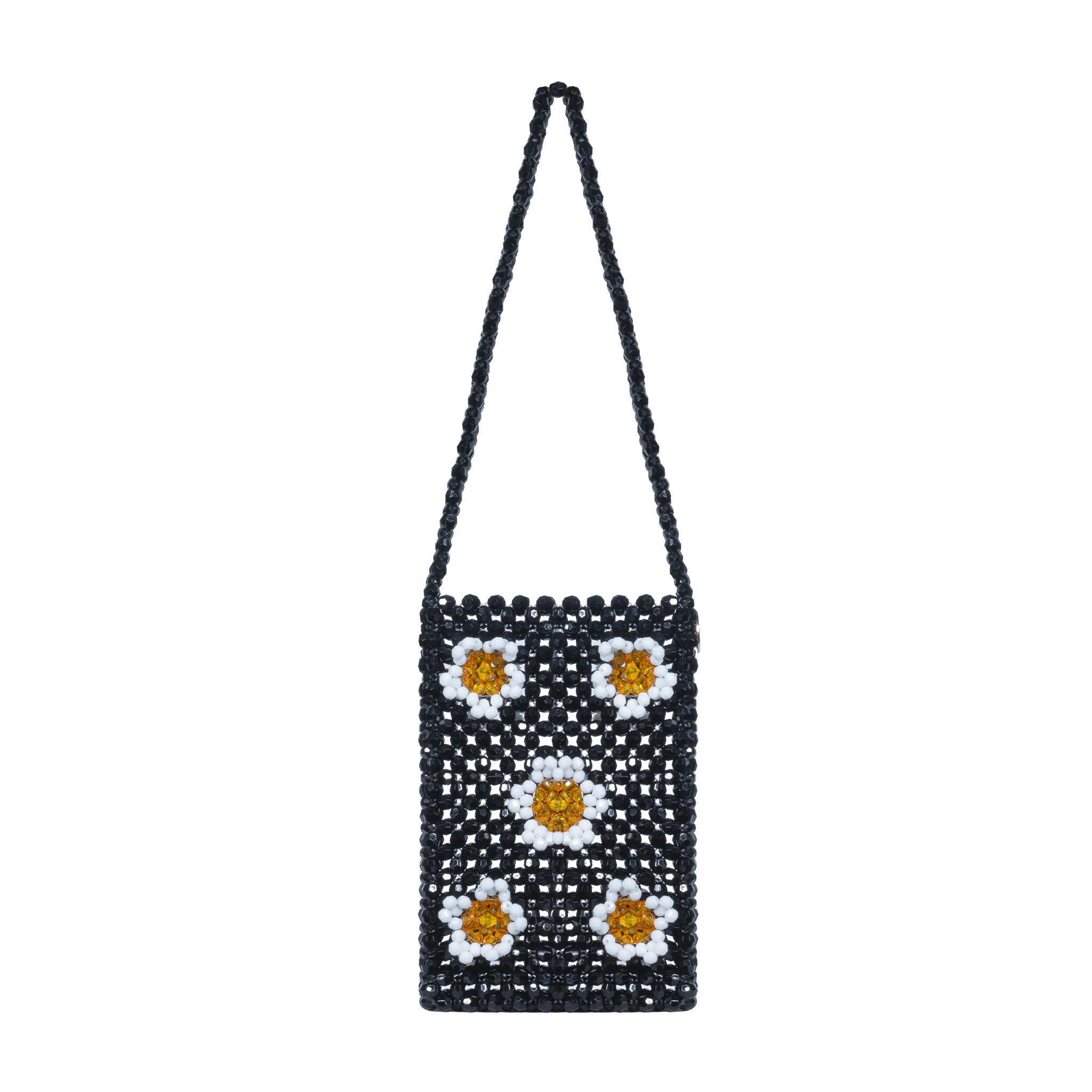 Custom Made Mini Beaded Shoulder Bag with Charms