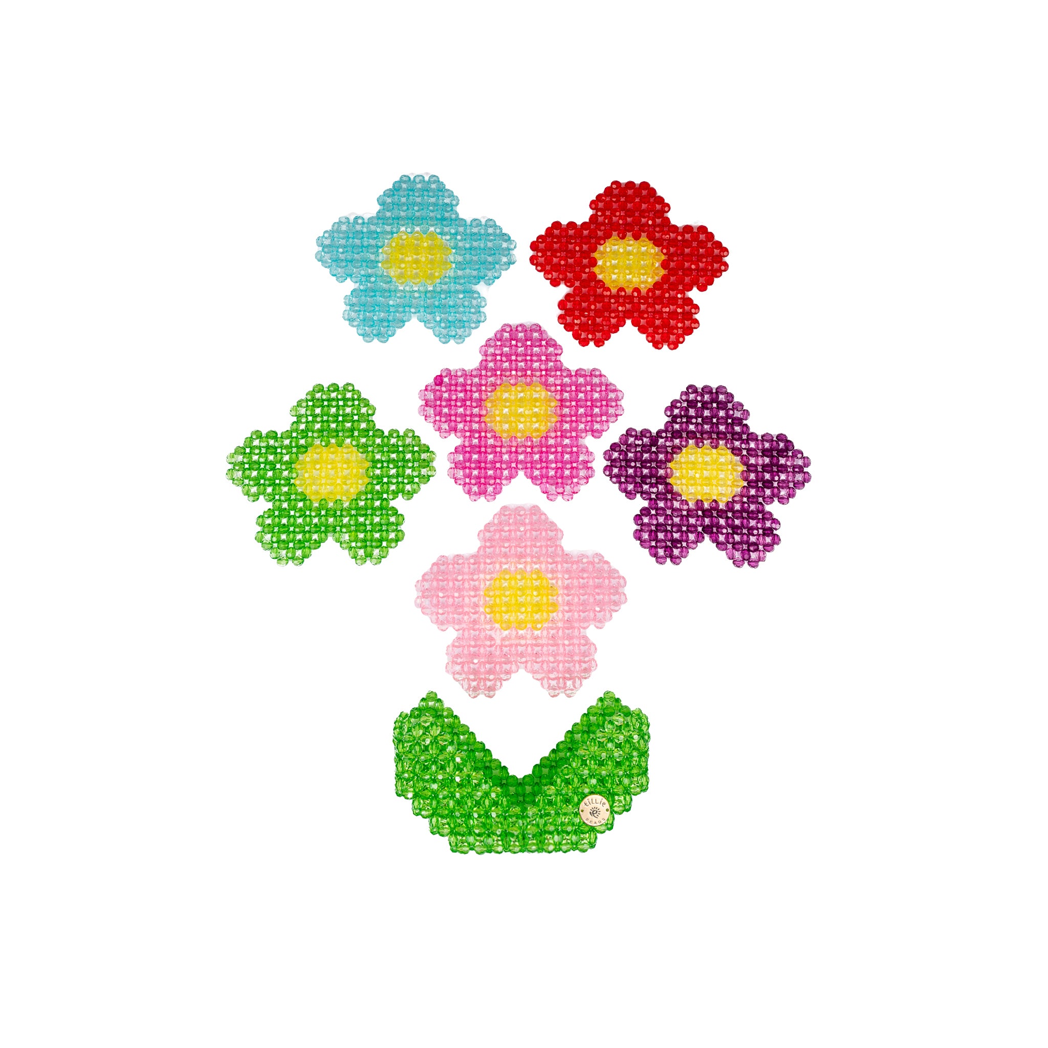 SAMPLE-Daisy Delight Bead Coaster Set - Tillie Beads