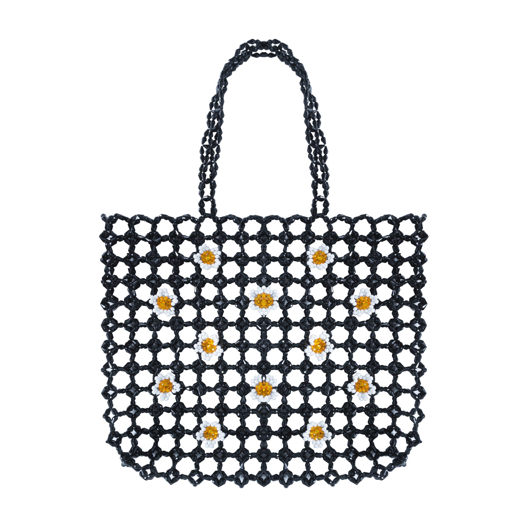 Purple Beach Tote Bead Bag - Tillie Beads