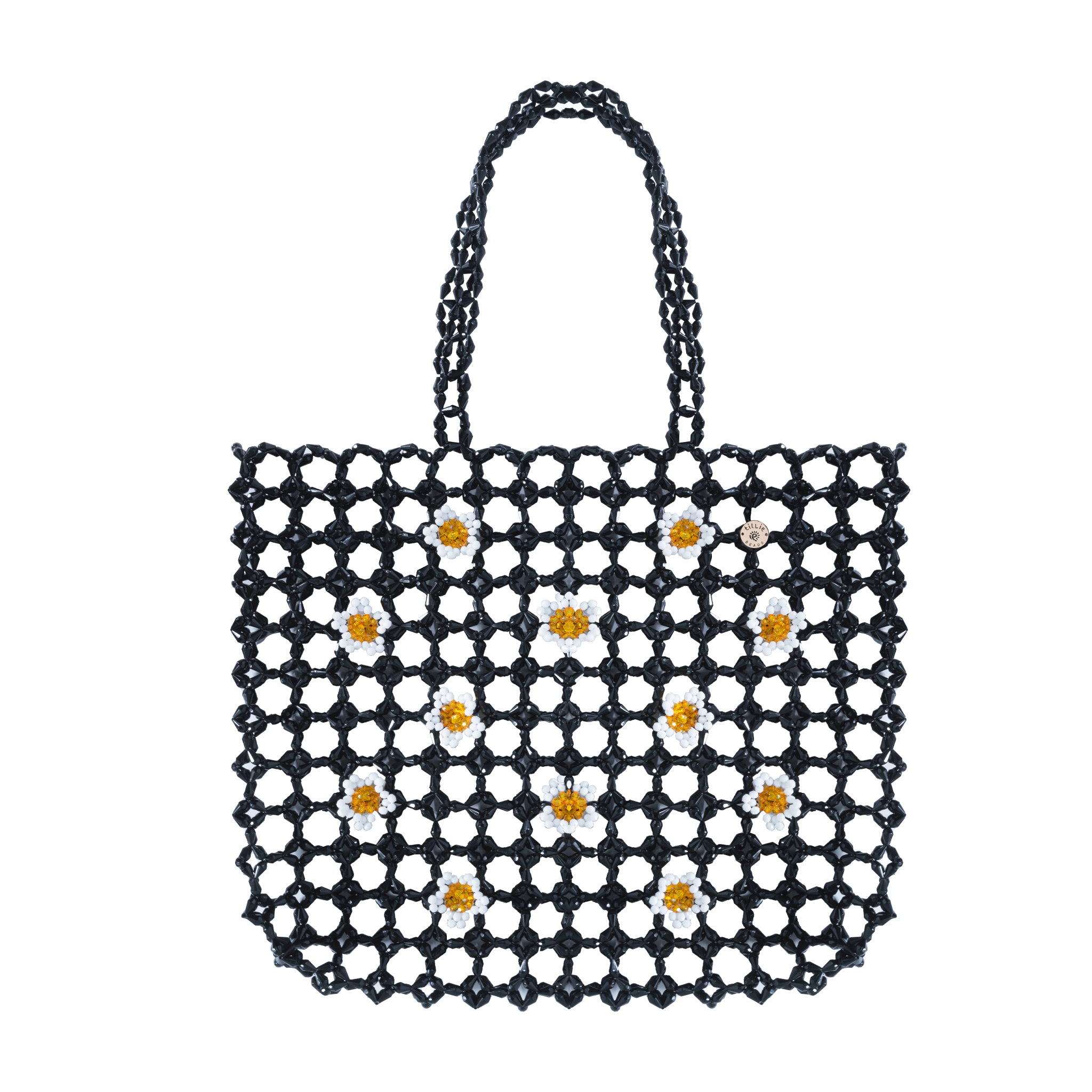 Purple Beach Tote Bead Bag - Tillie Beads