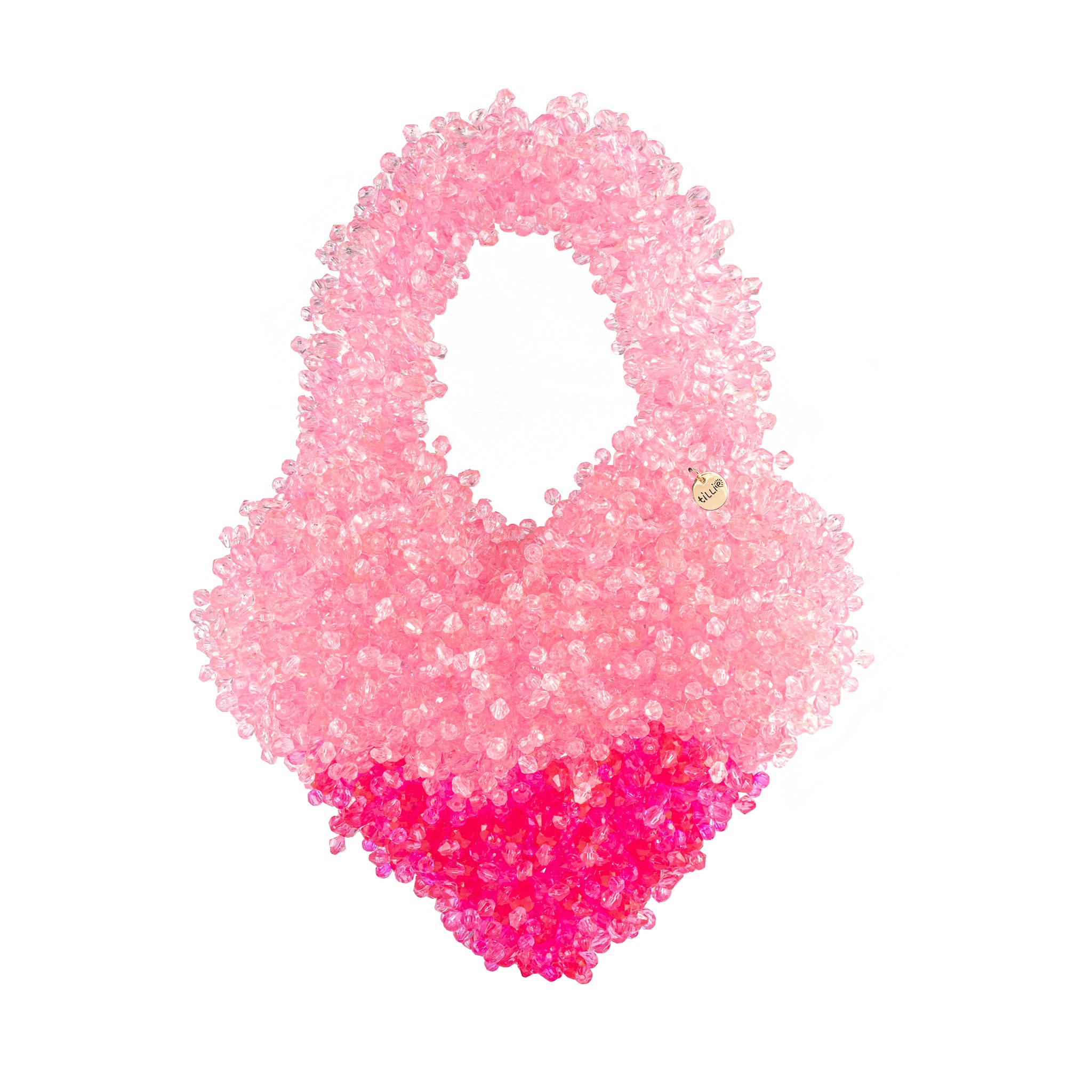 Custom Made Fluffy Beaded Bag with Charms