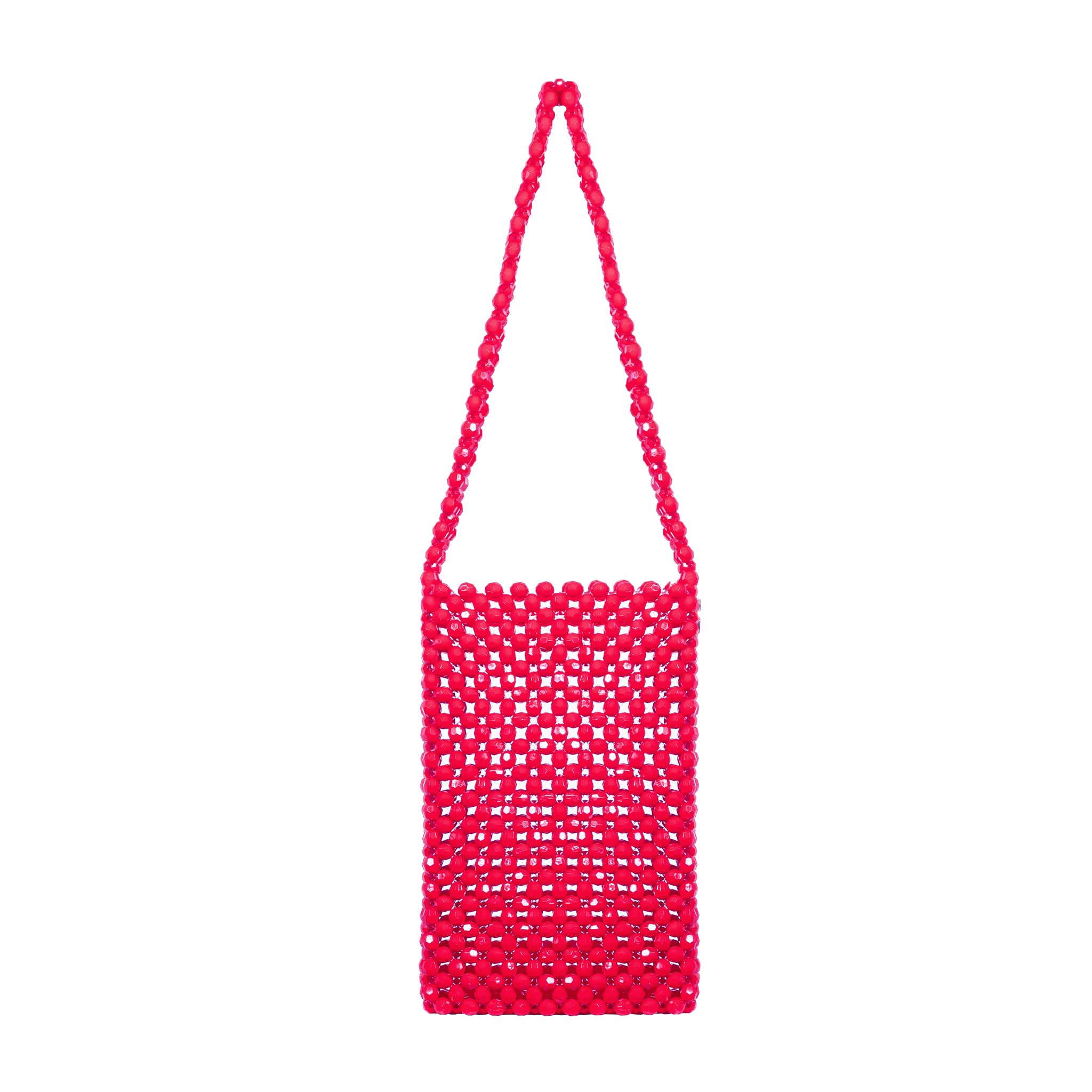 Custom Made Mini Beaded Shoulder Bag with Charms