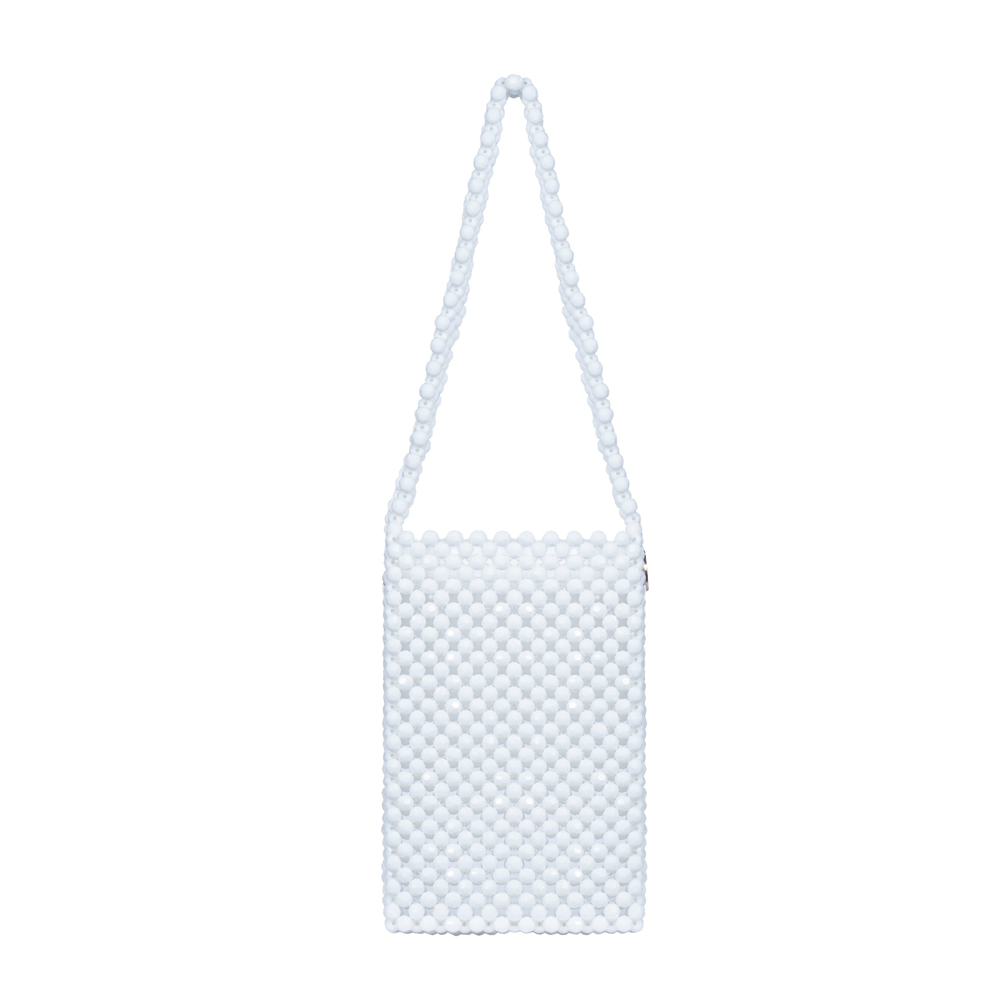 Custom Made Bones & Blooms Beaded Shoulder Bag