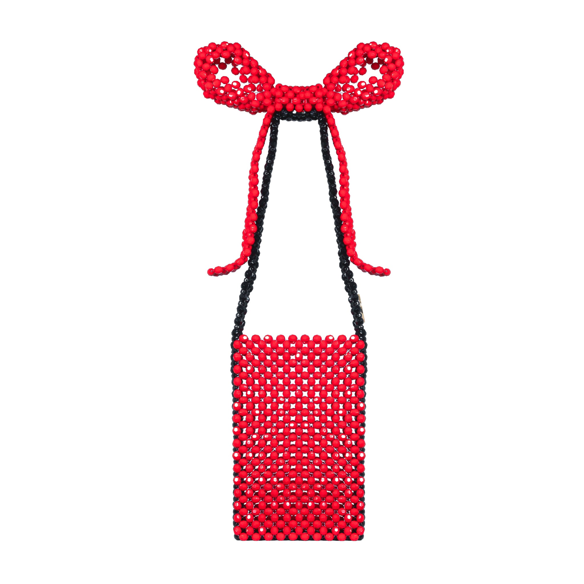 Custom Made Mini Beaded Shoulder Bag with Charms