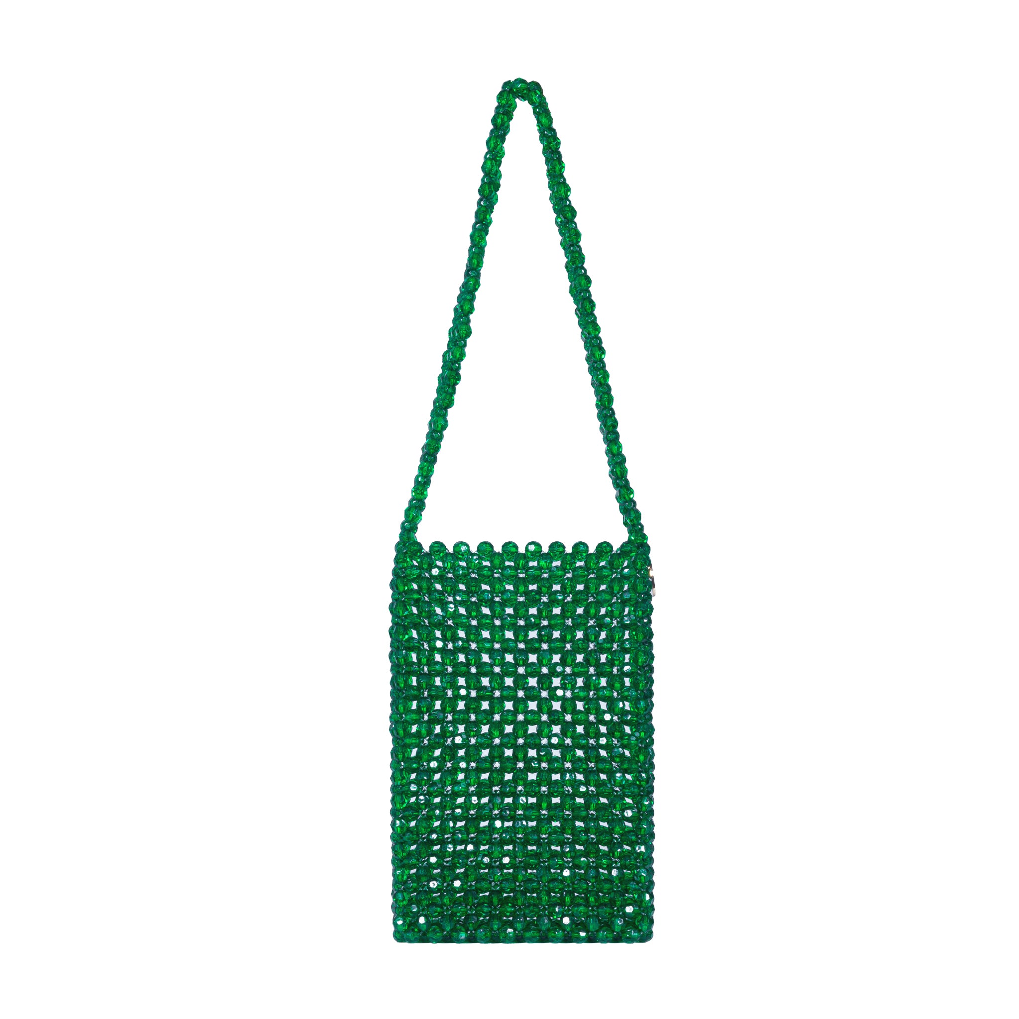 Custom Made Bones & Blooms Beaded Shoulder Bag
