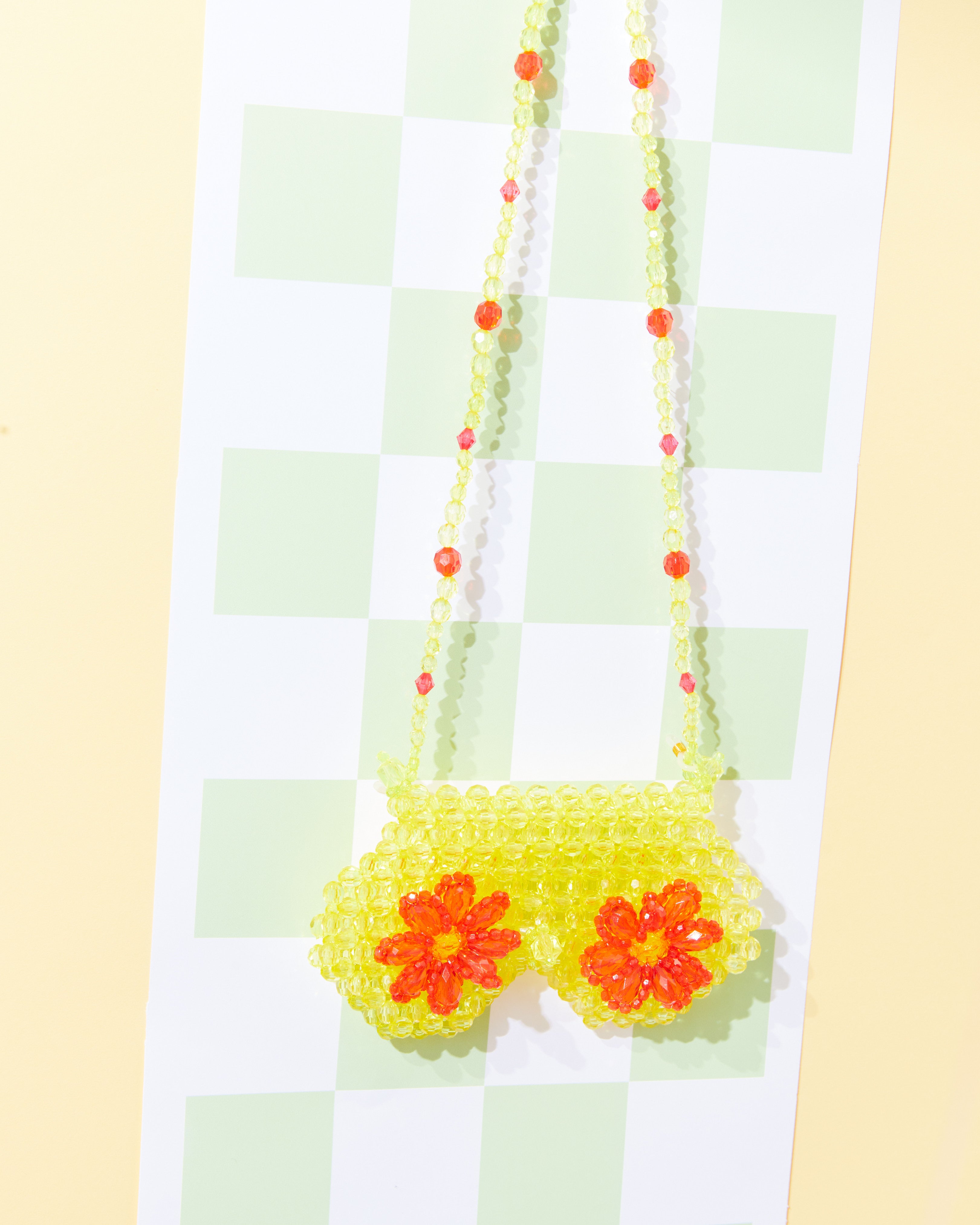 Red Heart Blue And Yellow Red Daisies Sunnies Bead Cover